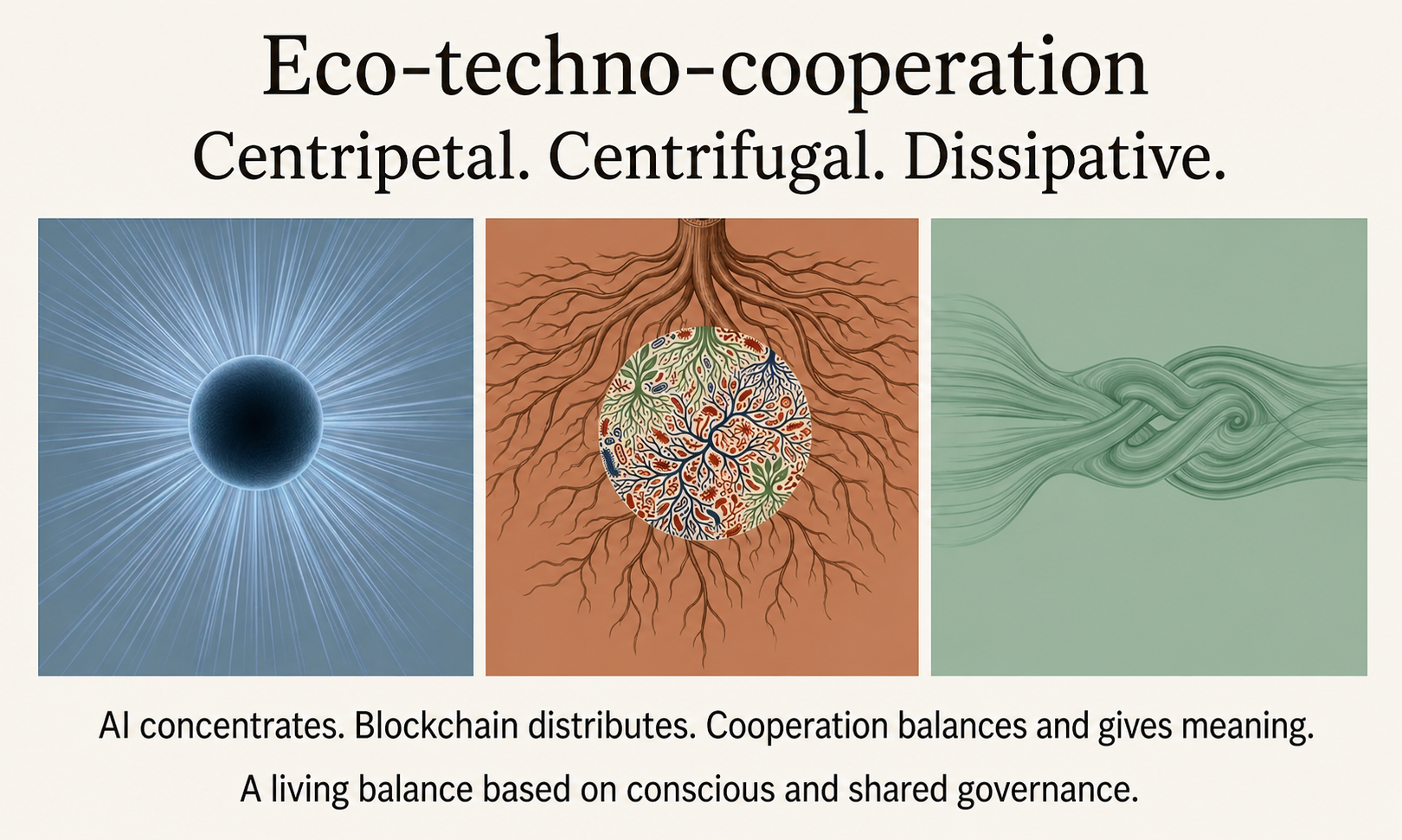 Conceptual map eco-techno-cooperation